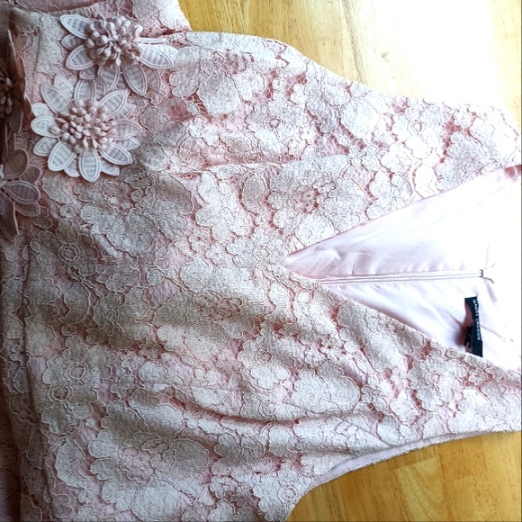 Maggie London size 10 pink lace midi dress - Picture 5 of 5
